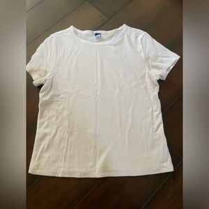 old navy plain ribbed tee